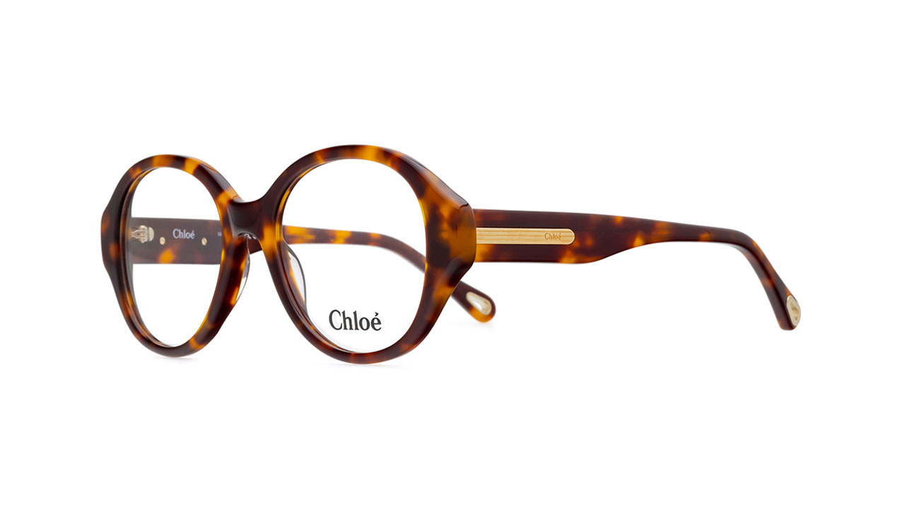 Paire de lunettes de vue Chloe Ch0123o couleur or rose - Côté à angle - Doyle