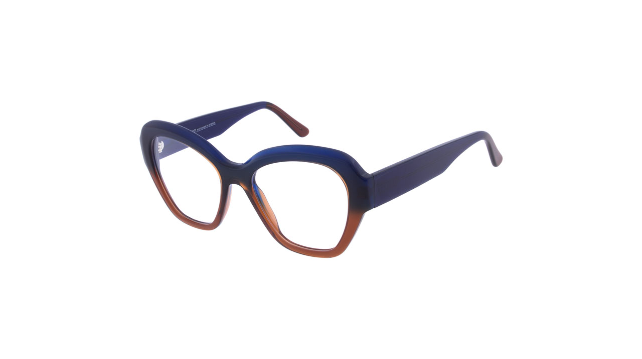 Paire de lunettes de vue Andy-wolf 5131 couleur marine - Côté à angle - Doyle