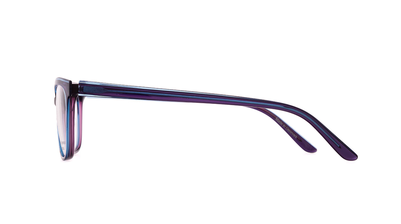 Paire de lunettes de vue Prodesign Clear 1 couleur mauve - Côté droit - Doyle