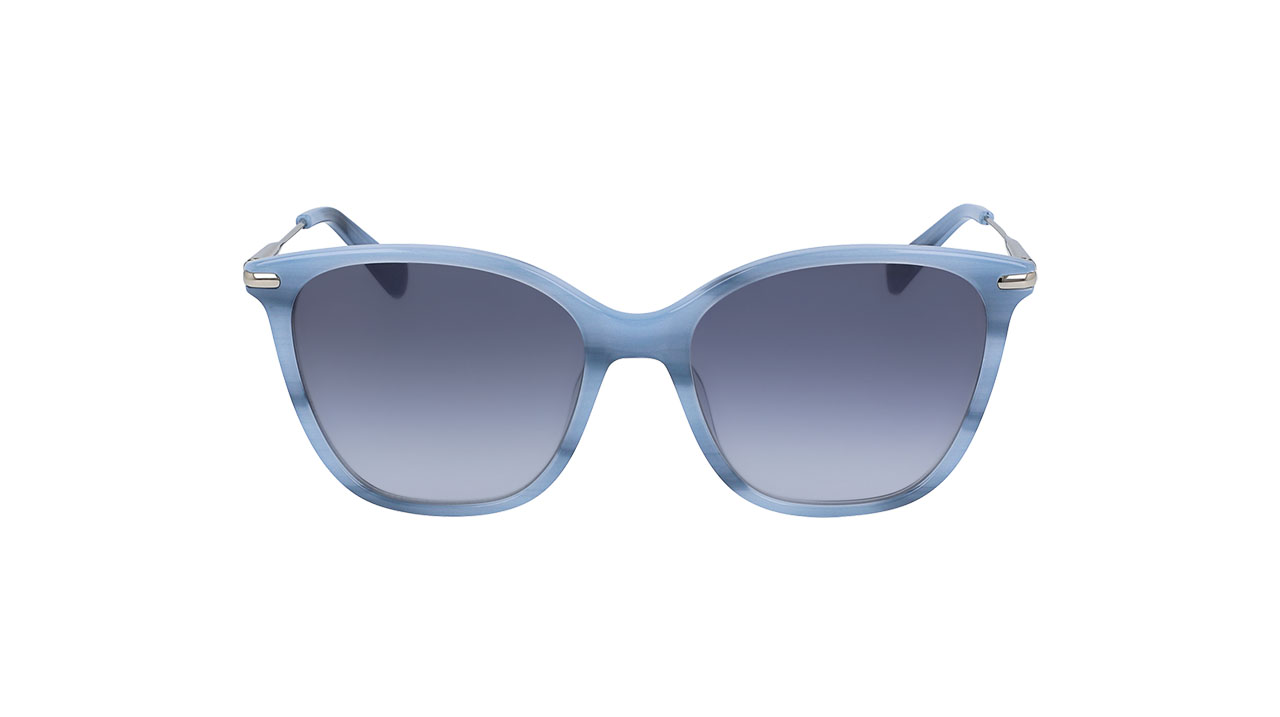 Paire de lunettes de soleil Longchamp Lo660s couleur bleu - Doyle