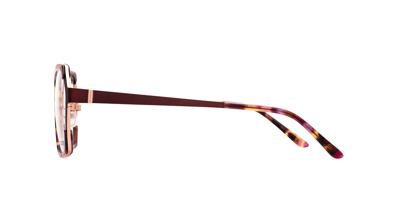 Paire de lunettes de vue Kunoqvist Dorkan couleur rouge - Côté droit - Doyle