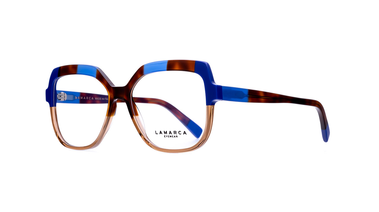 Paire de lunettes de vue Lamarca Mosaico 120 couleur blanc - Côté à angle - Doyle