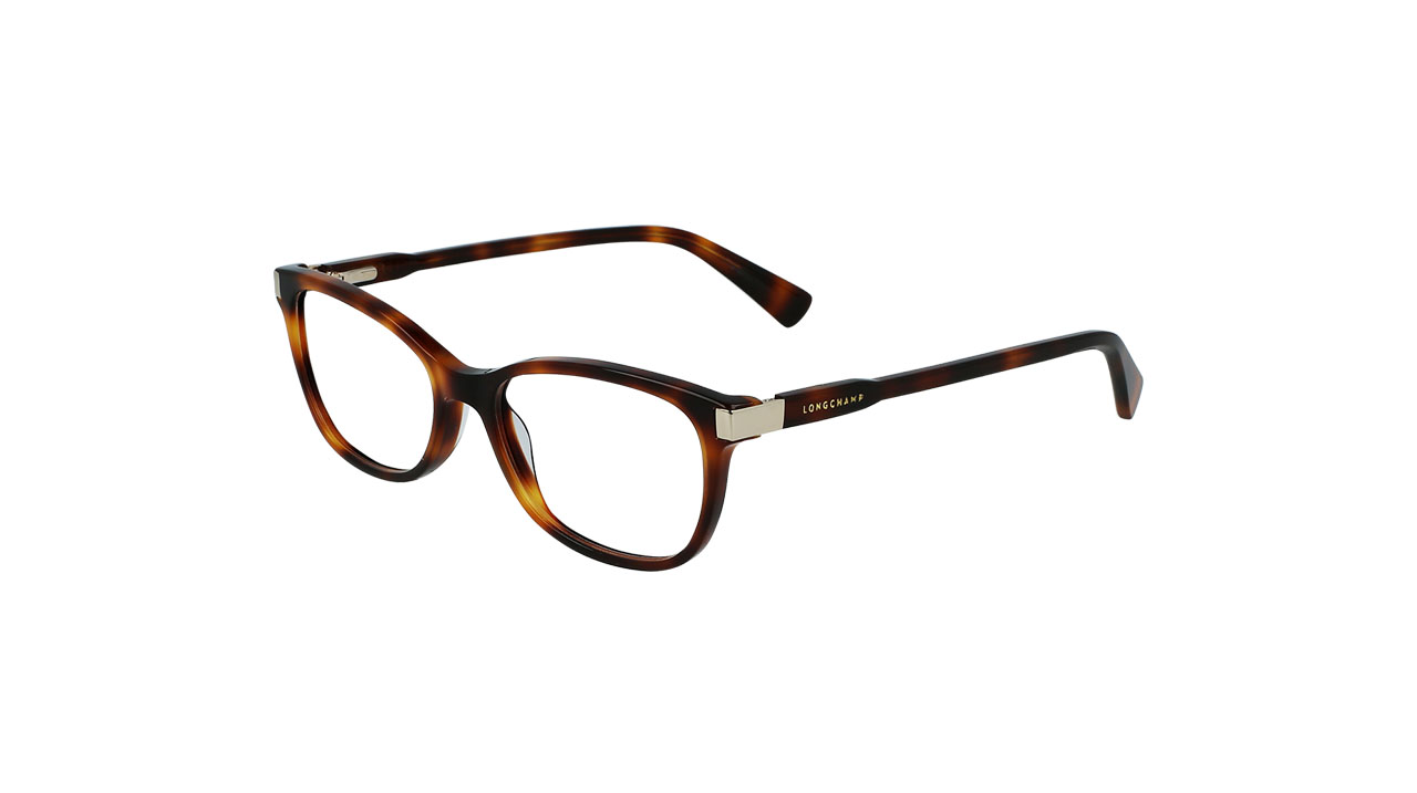 Paire de lunettes de vue Longchamp Lo2616 couleur brun - Côté à angle - Doyle