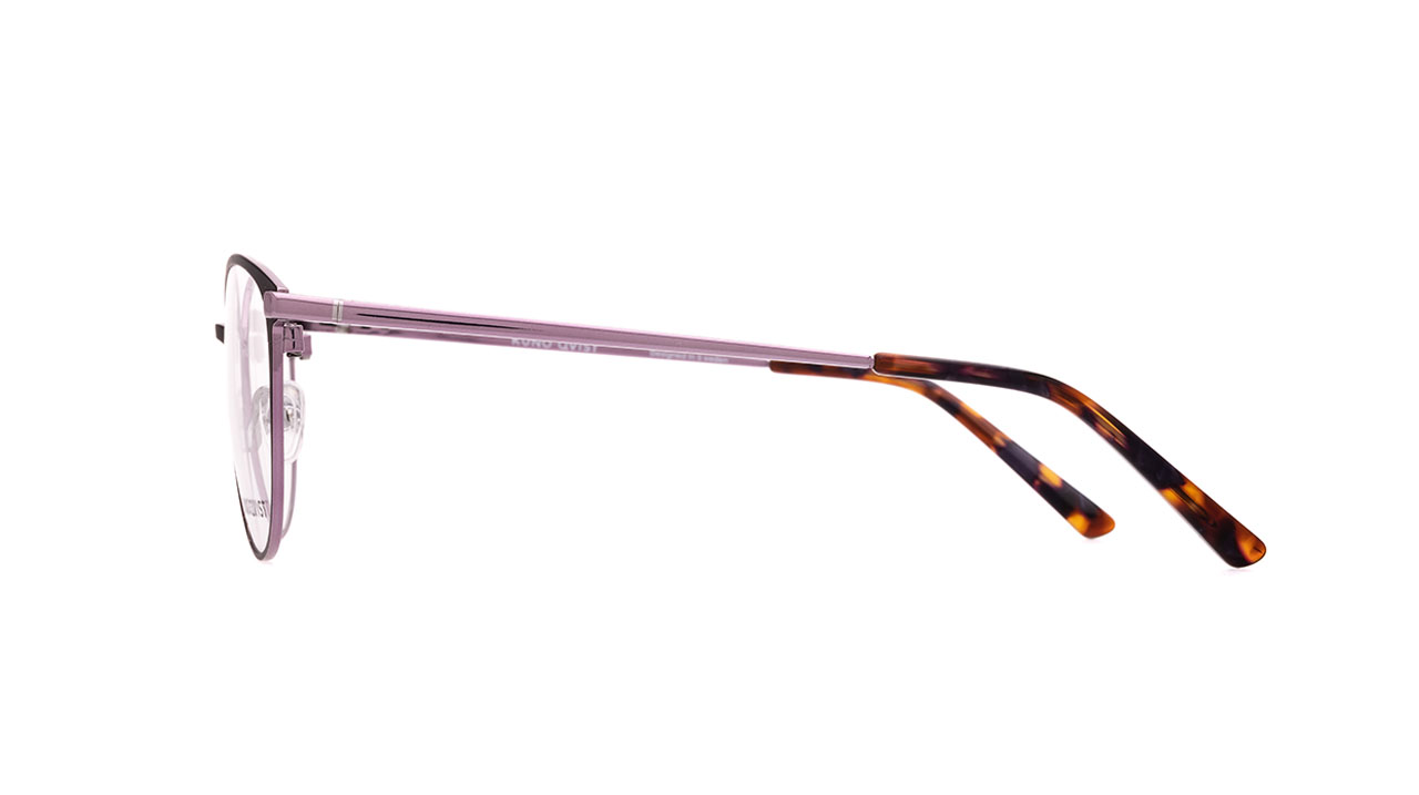 Paire de lunettes de vue Kunoqvist Tofsa couleur mauve - Côté droit - Doyle