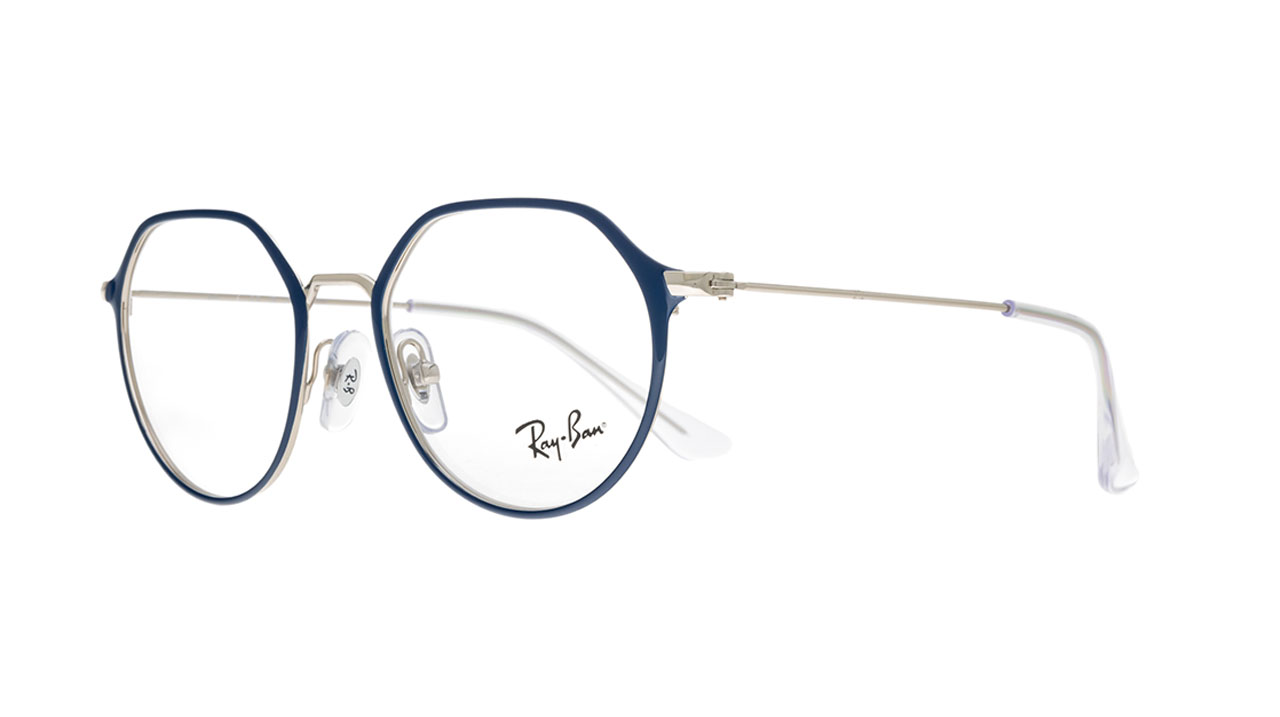 Paire de lunettes de vue Ray-ban Ry1058 couleur bleu - Côté à angle - Doyle