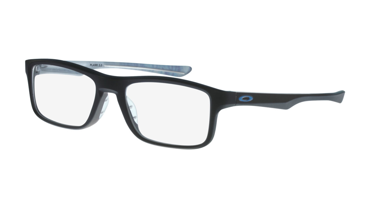 Paire de lunettes de vue Oakley Plank 2.0 ox8081 couleur noir - Côté à angle - Doyle