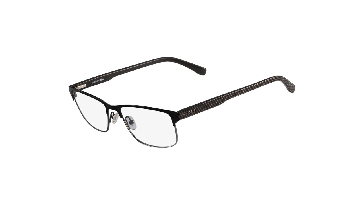 Paire de lunettes de vue Lacoste L2217 couleur bronze - Côté à angle - Doyle