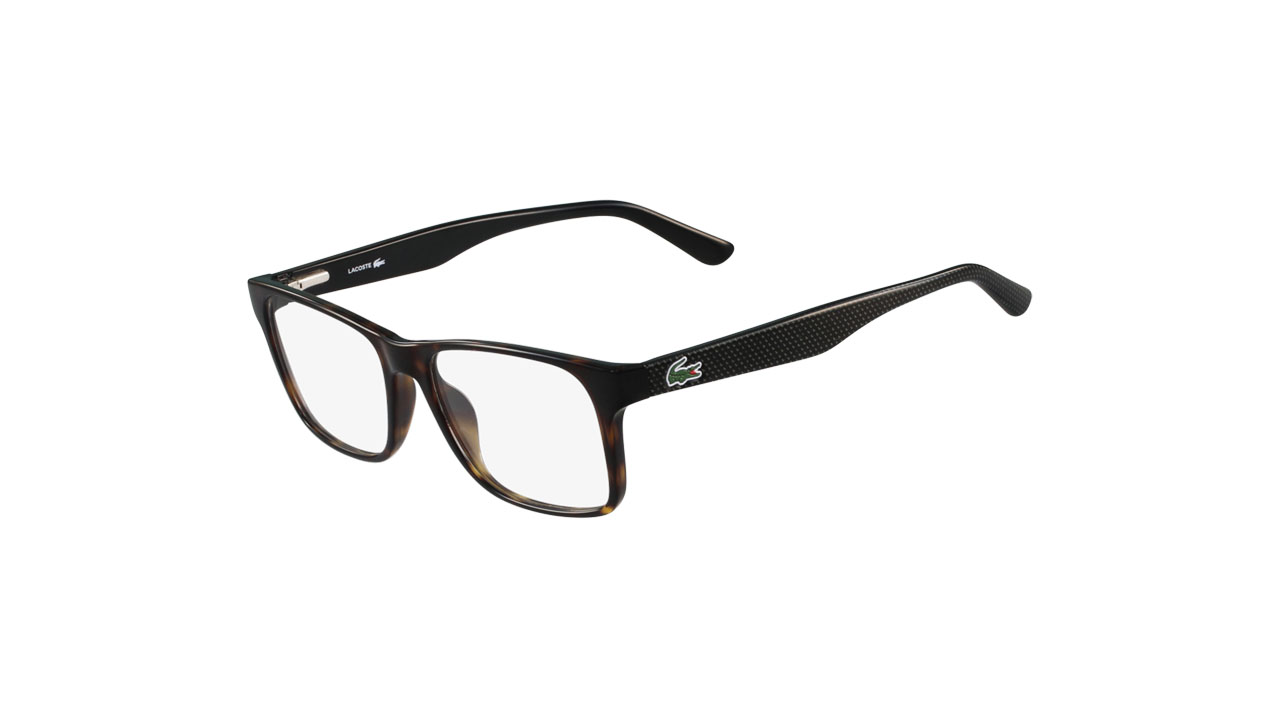 Paire de lunettes de vue Lacoste L2741 couleur brun - Côté à angle - Doyle