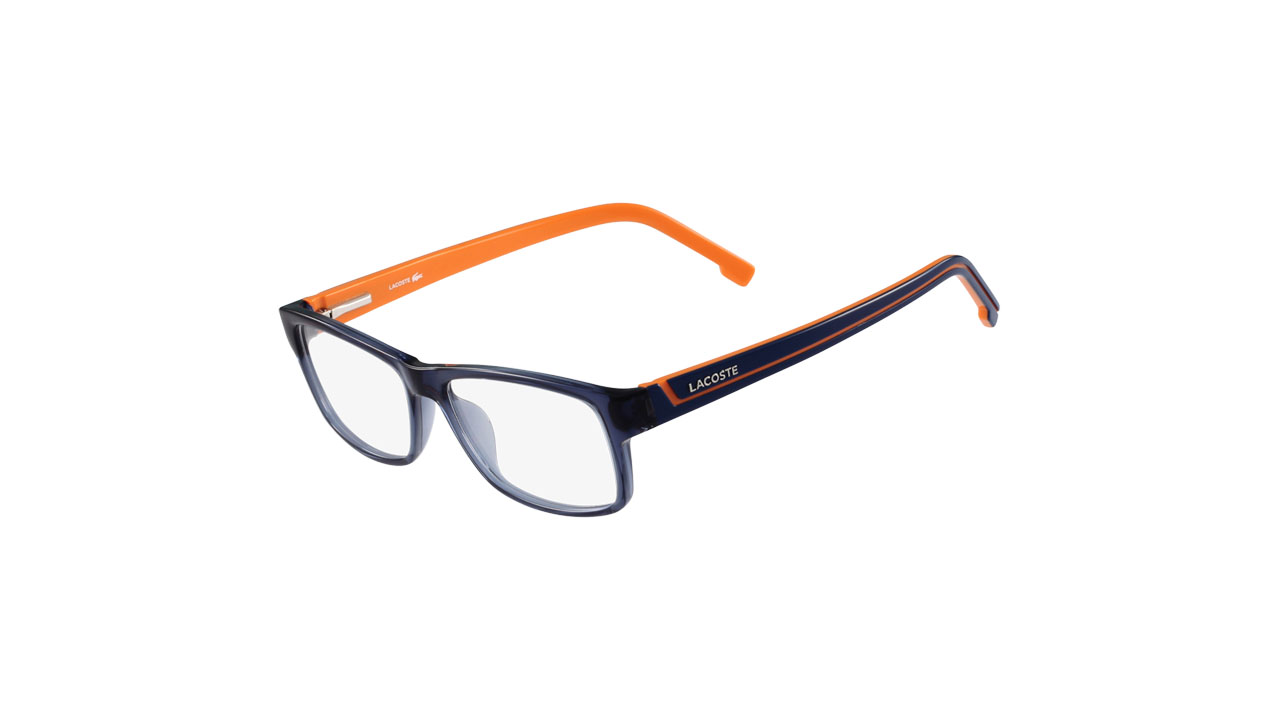 Paire de lunettes de vue Lacoste L2707 couleur orange - Côté à angle - Doyle