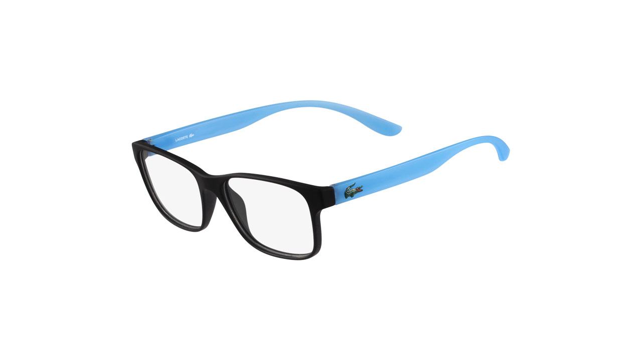 Paire de lunettes de vue Lacoste L3804b couleur bleu - Côté à angle - Doyle
