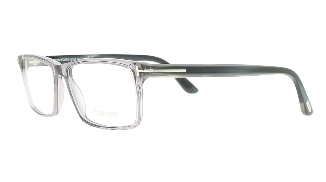 Paire de lunettes de vue Tom-ford Tf5408 couleur gris - Côté à angle - Doyle