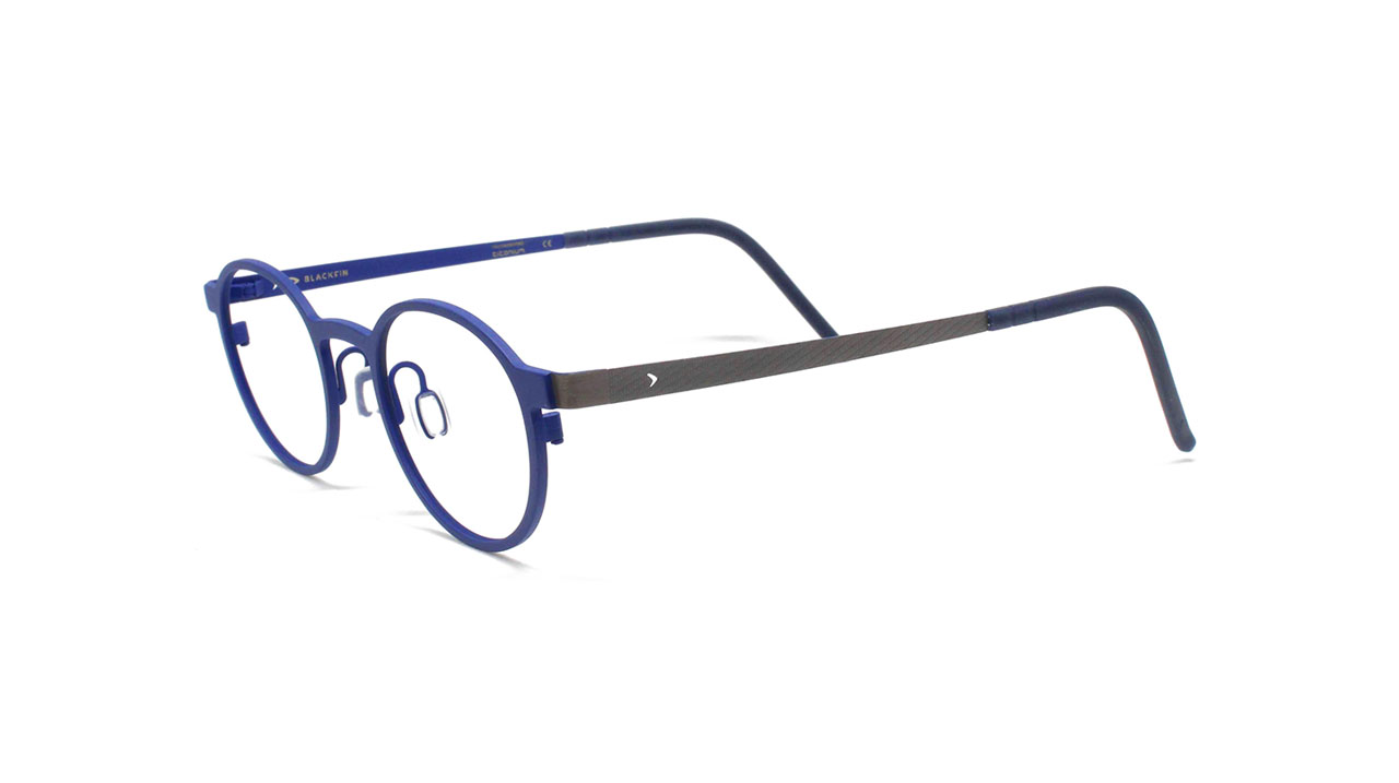 Paire de lunettes de vue Blackfin Bf783 wheeler couleur marine - Côté à angle - Doyle
