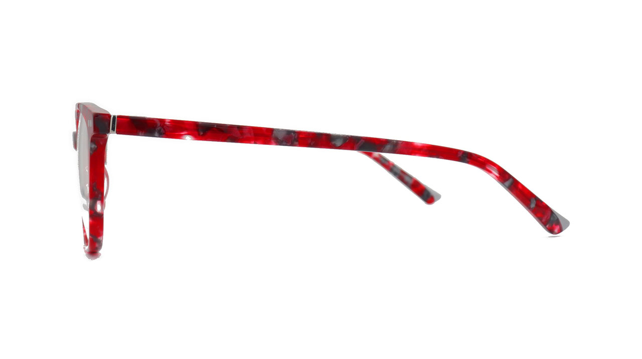 Paire de lunettes de vue Prodesign 3607 couleur rouge - Côté droit - Doyle