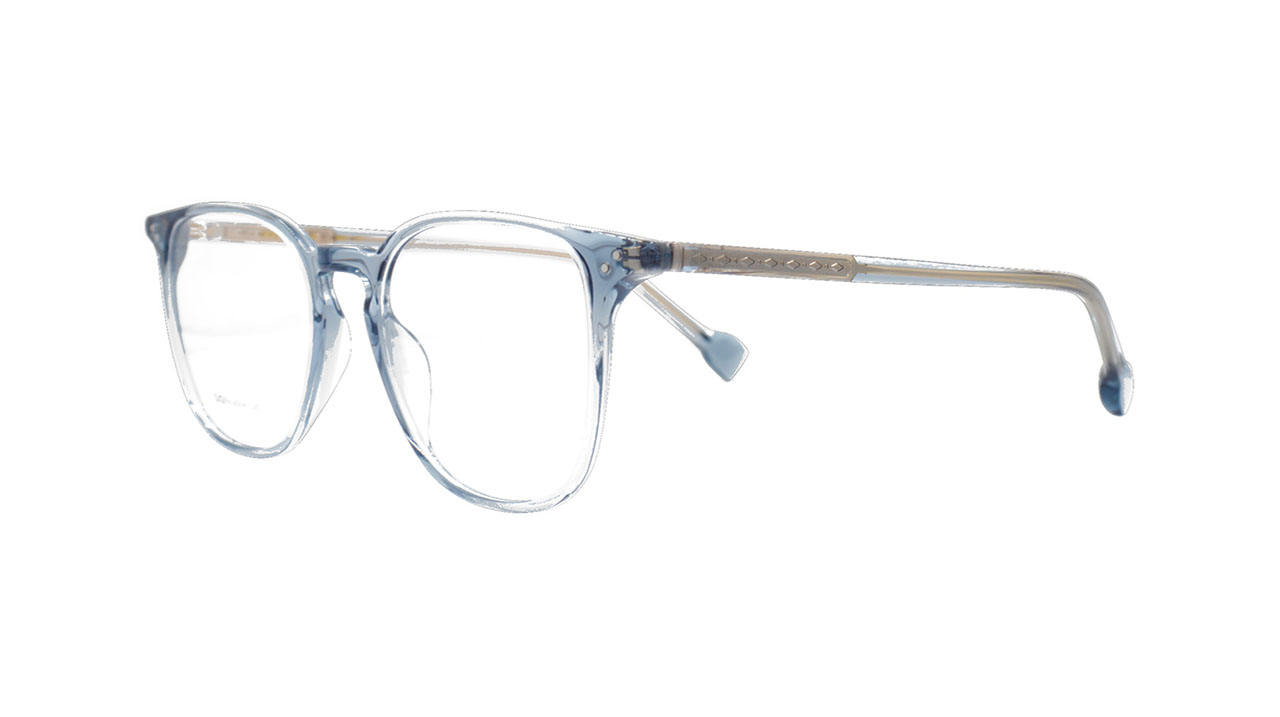Paire de lunettes de vue Gigi-studios Oliver couleur noir - Côté à angle - Doyle