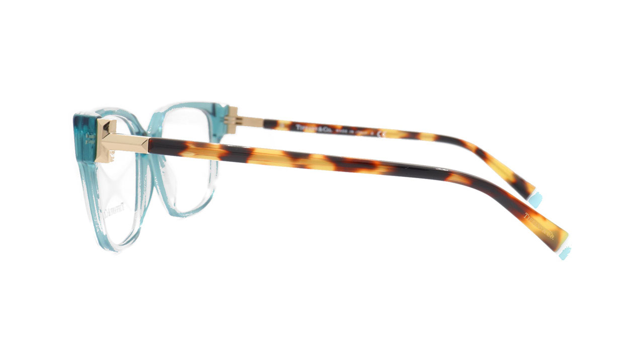 Paire de lunettes de vue Tiffany Tf2197 couleur turquoise - Côté droit - Doyle