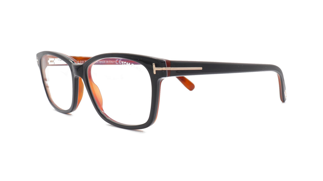Paire de lunettes de vue Tom-ford Tf5713-b couleur brun - Côté à angle - Doyle