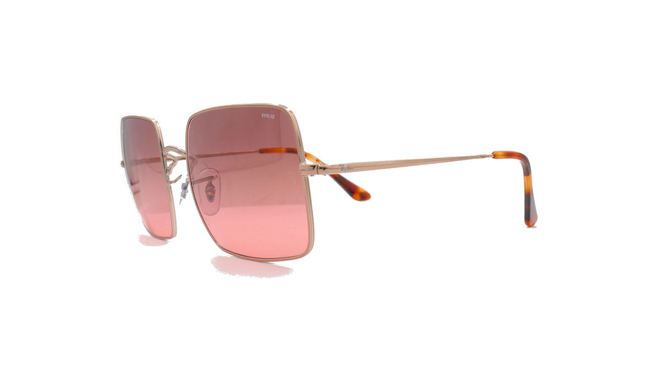 Paire de lunettes de soleil Ray-ban Rb1971 couleur or - Côté à angle - Doyle