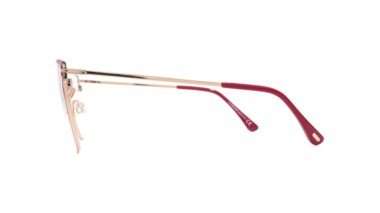 Paire de lunettes de vue Tom-ford Tf5574-b couleur rose - Côté droit - Doyle