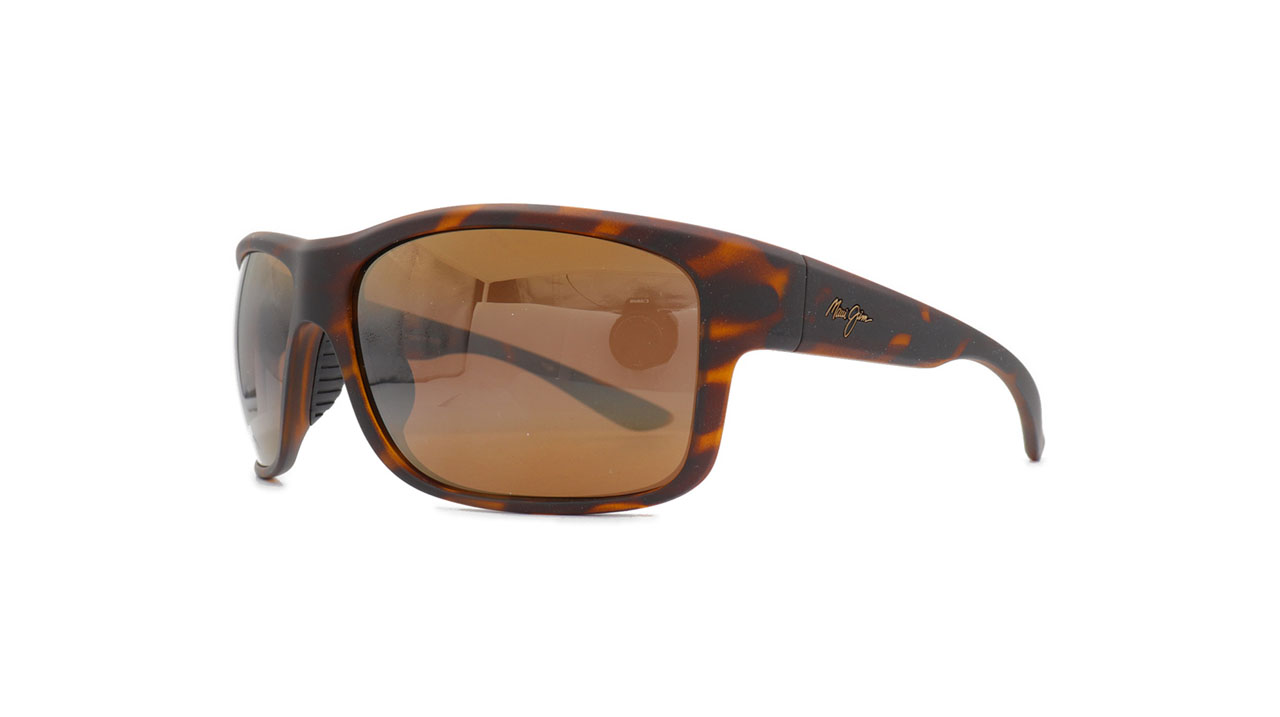 Paire de lunettes de soleil Maui-jim H815 couleur brun - Côté à angle - Doyle