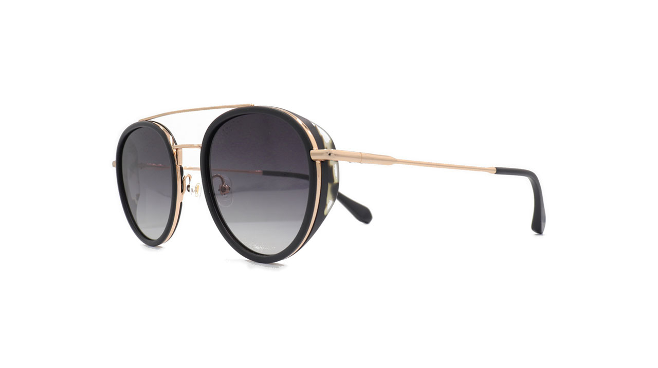 Paire de lunettes de soleil Gigi-studios Firenze /s couleur noir - Côté à angle - Doyle