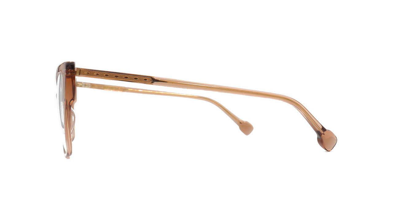 Paire de lunettes de vue Gigi-studios Marina couleur brun - Côté droit - Doyle