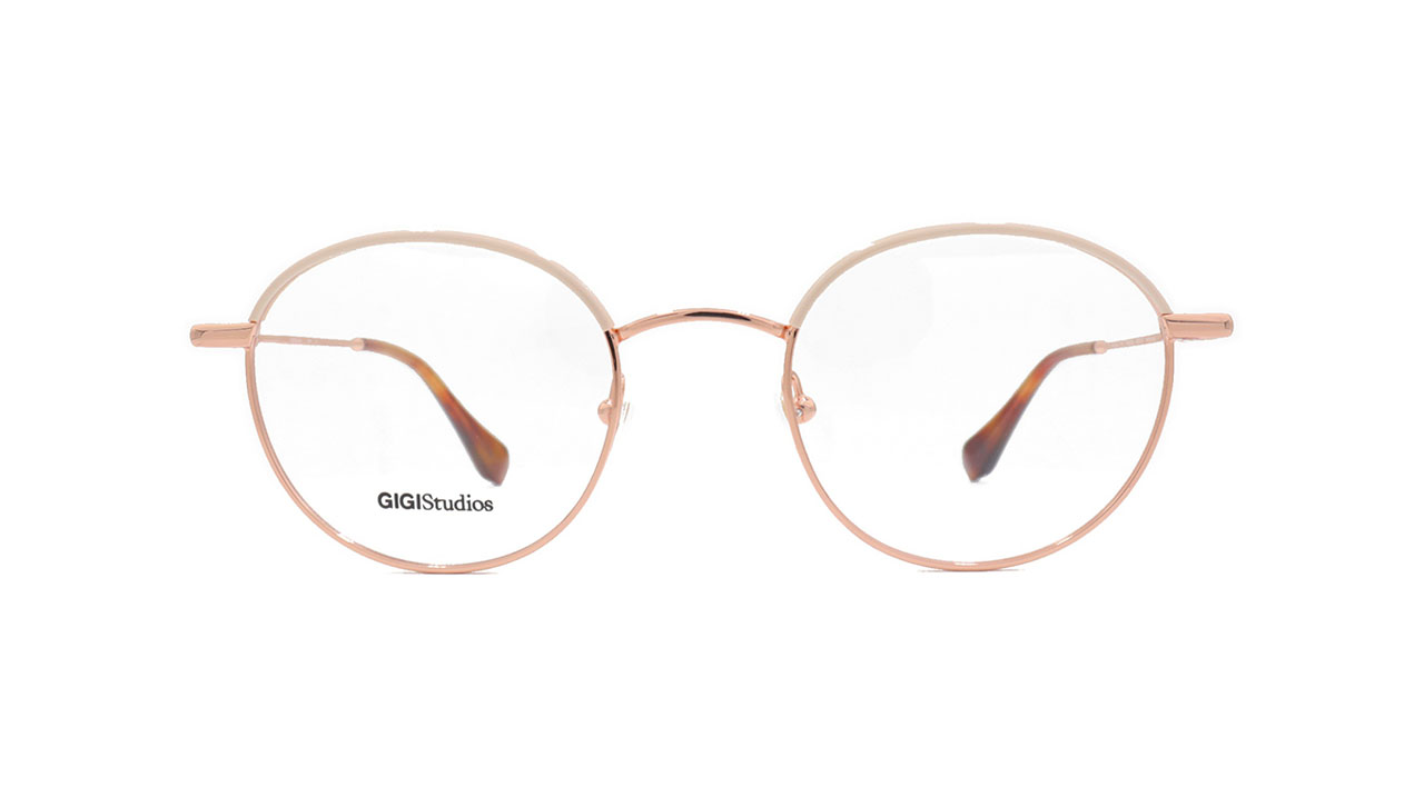 Paire de lunettes de vue Gigi-studios Tribeca couleur or rose - Doyle