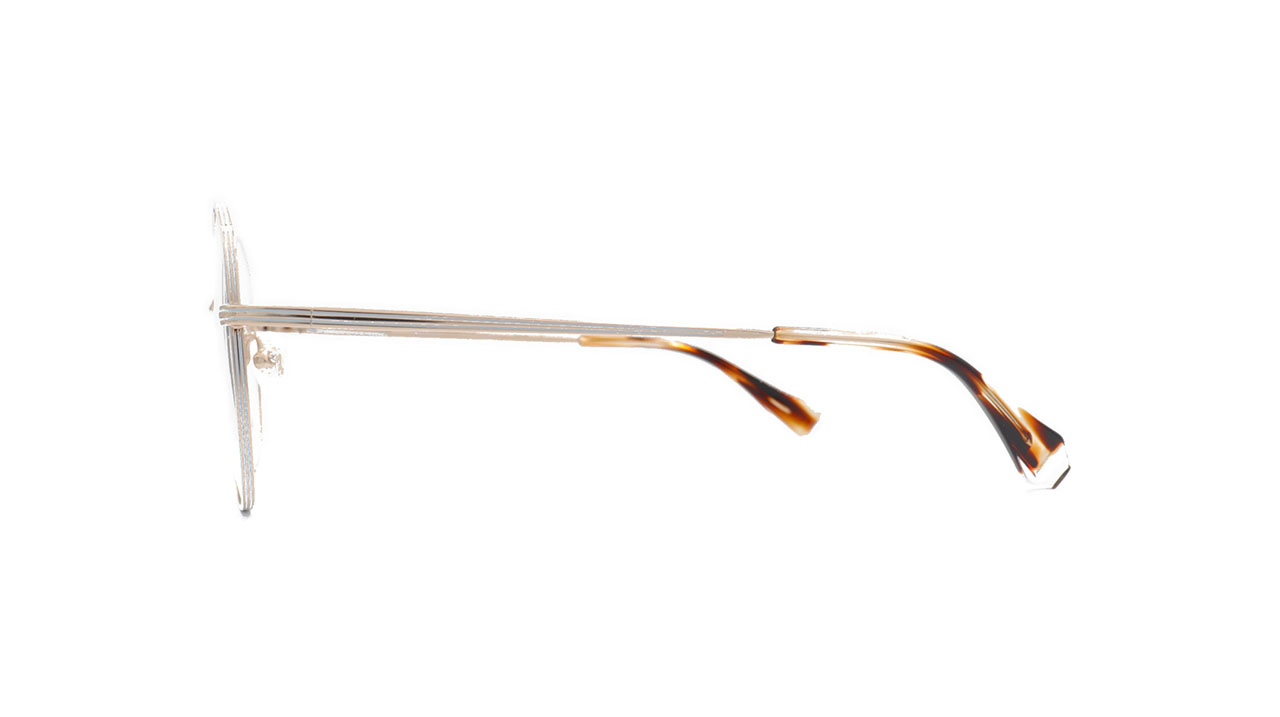 Paire de lunettes de vue Gigi-studios Liya couleur gris - Côté droit - Doyle
