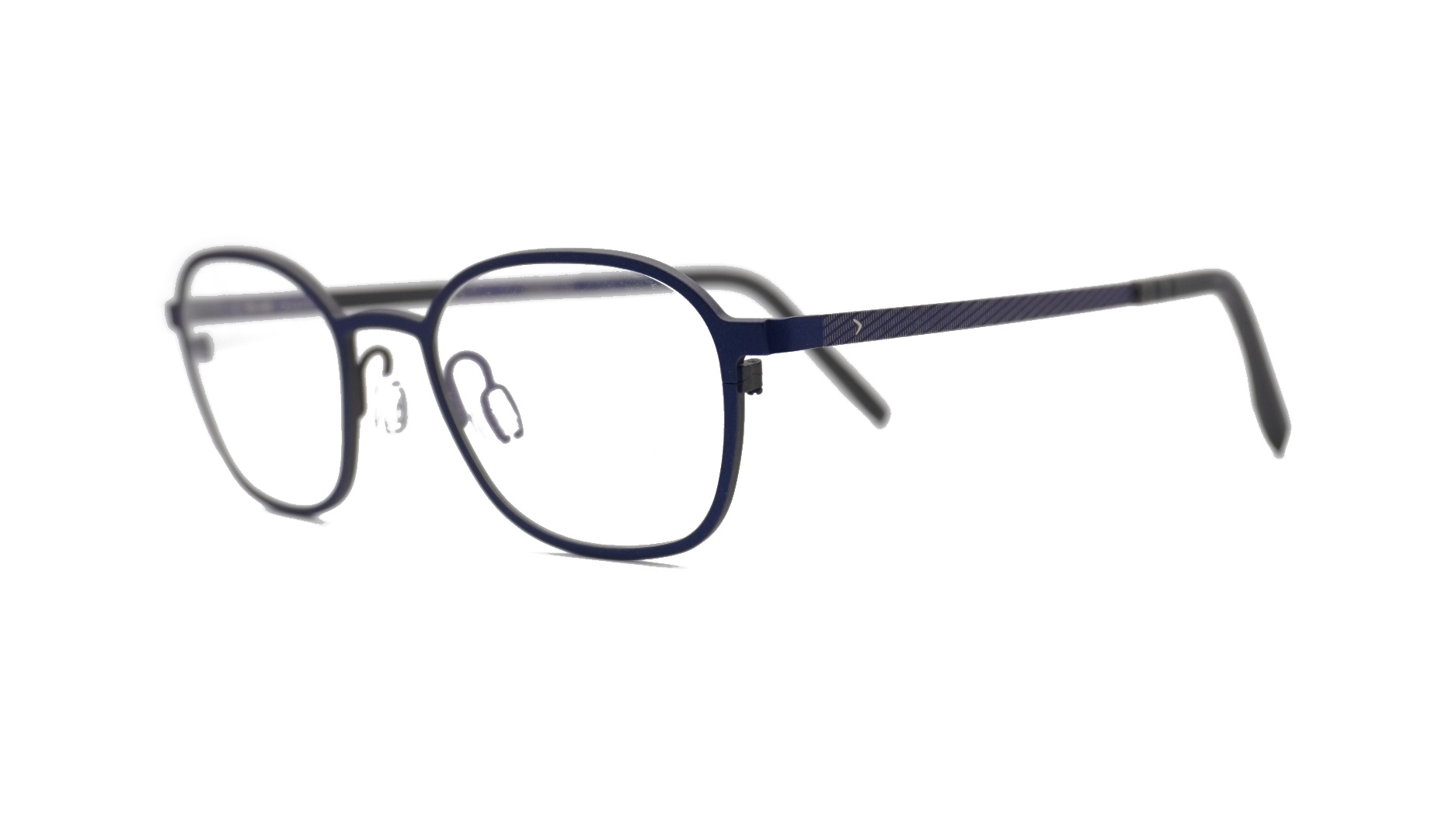 Paire de lunettes de vue Gigi-studios Luna couleur or rose - Côté à angle - Doyle