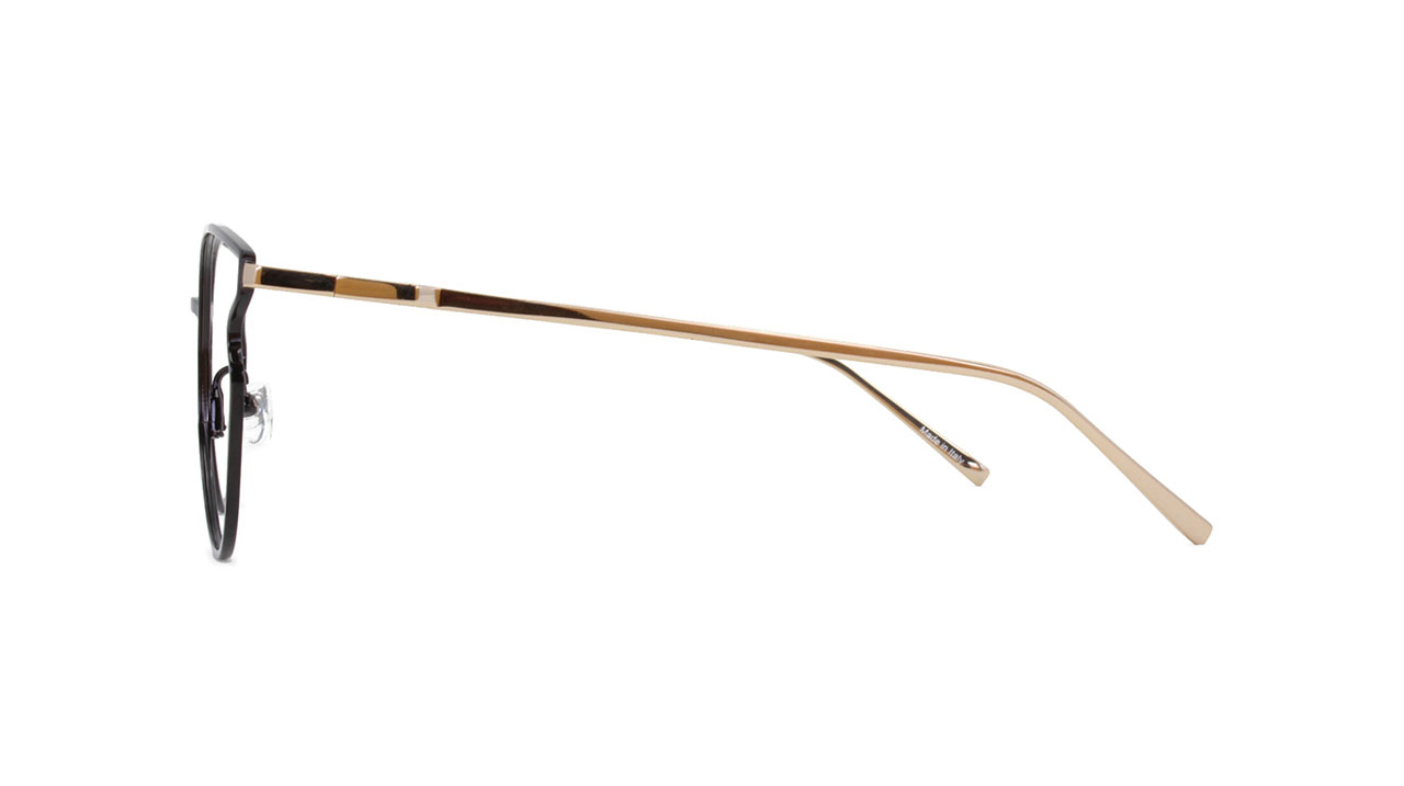 Paire de lunettes de vue Mic Tempesta couleur noir or - Côté droit - Doyle