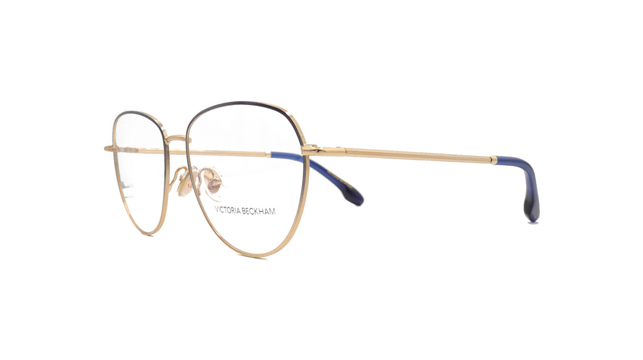Paire de lunettes de vue Victoria-beckham Vb2119 couleur marine - Côté à angle - Doyle