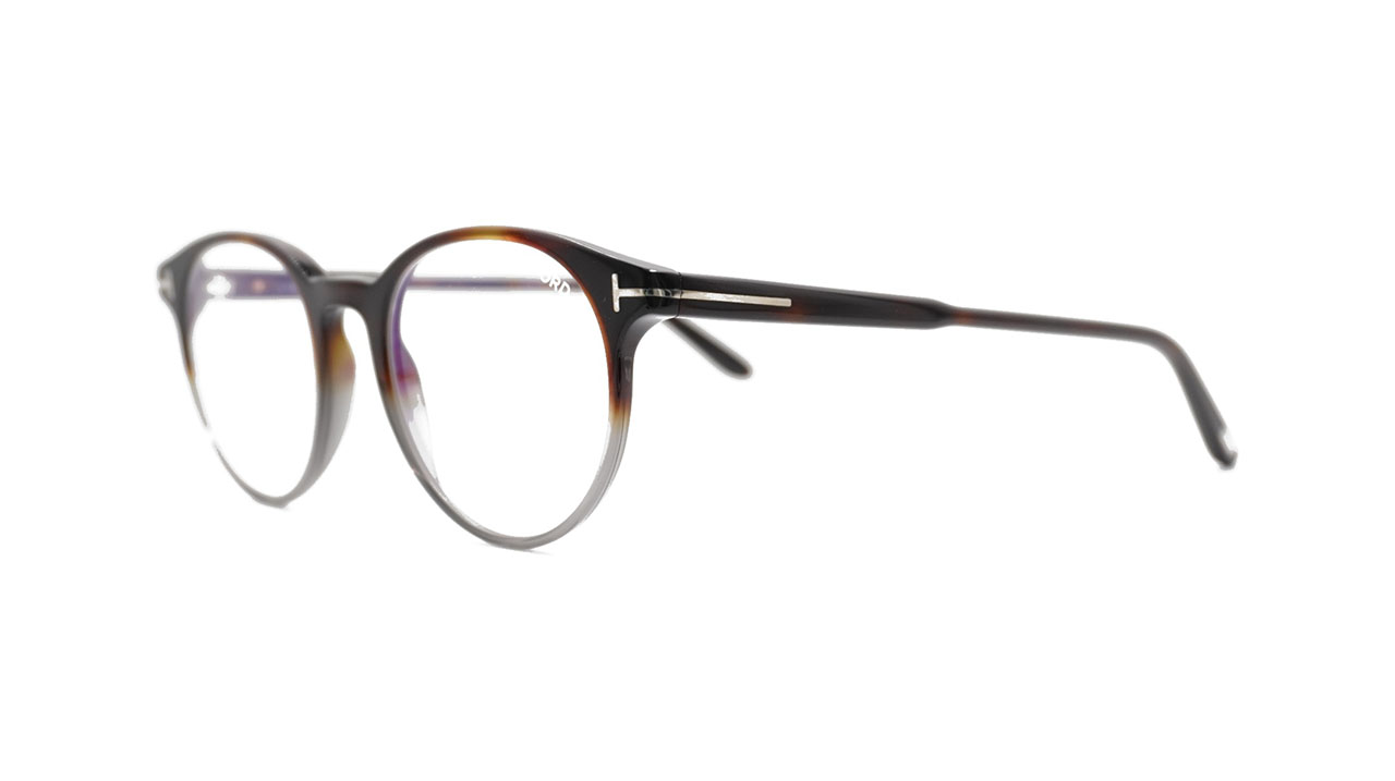 Paire de lunettes de vue Tom-ford Tf5695-b couleur brun - Côté à angle - Doyle