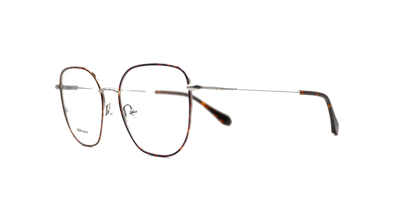 Paire de lunettes de vue Gigi-studios Luzia couleur brun - Côté à angle - Doyle