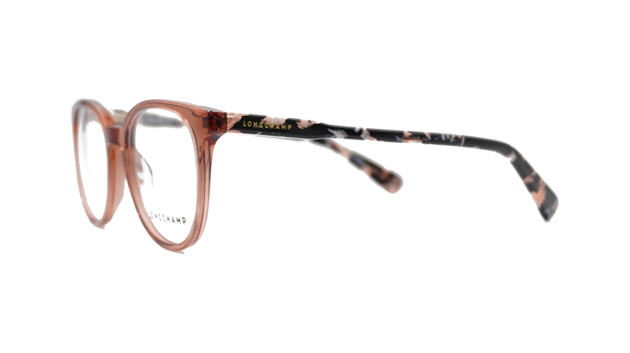 Paire de lunettes de vue Longchamp Lo2608 couleur sable - Côté droit - Doyle