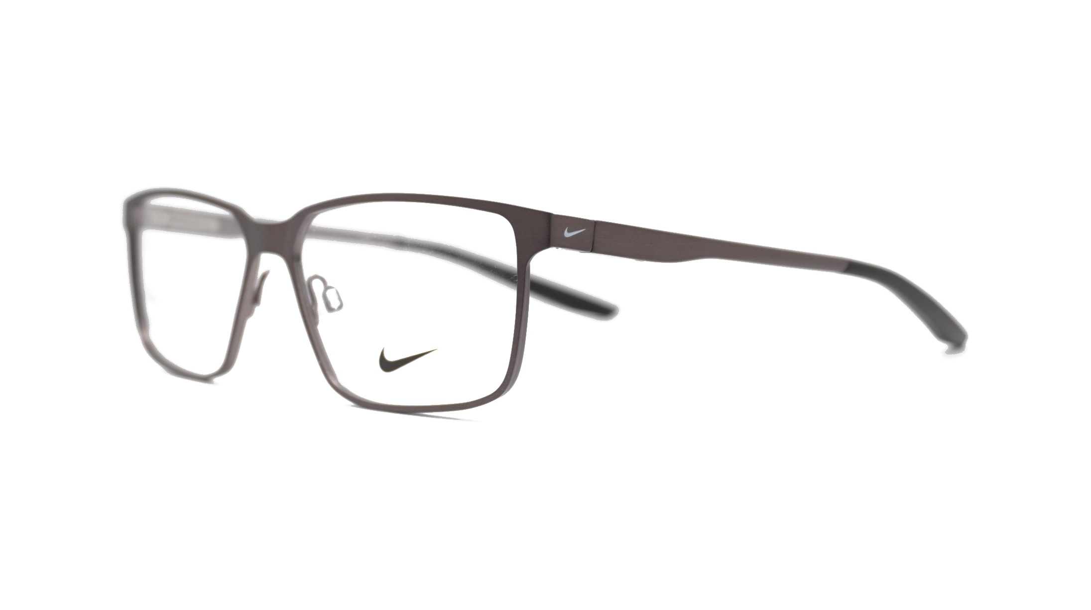 Paire de lunettes de vue Nike 8046 couleur bronze - Côté à angle - Doyle