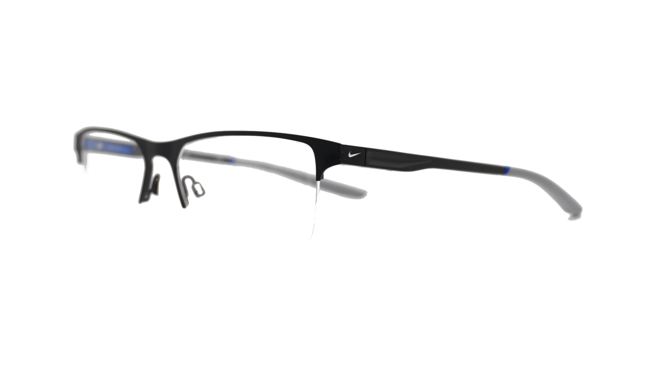 Paire de lunettes de vue Nike 8045 couleur noir - Côté à angle - Doyle