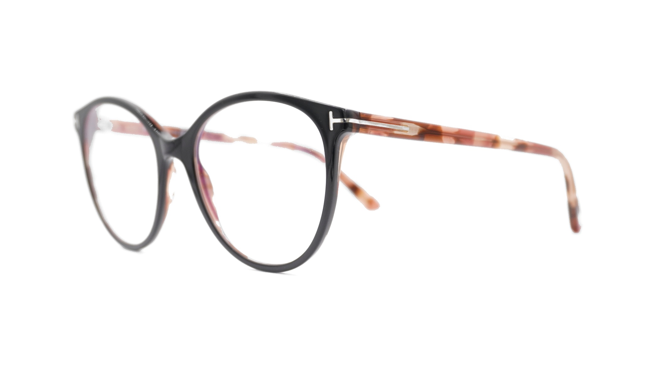 Paire de lunettes de vue Tom-ford Tf5742-b couleur noir - Côté à angle - Doyle