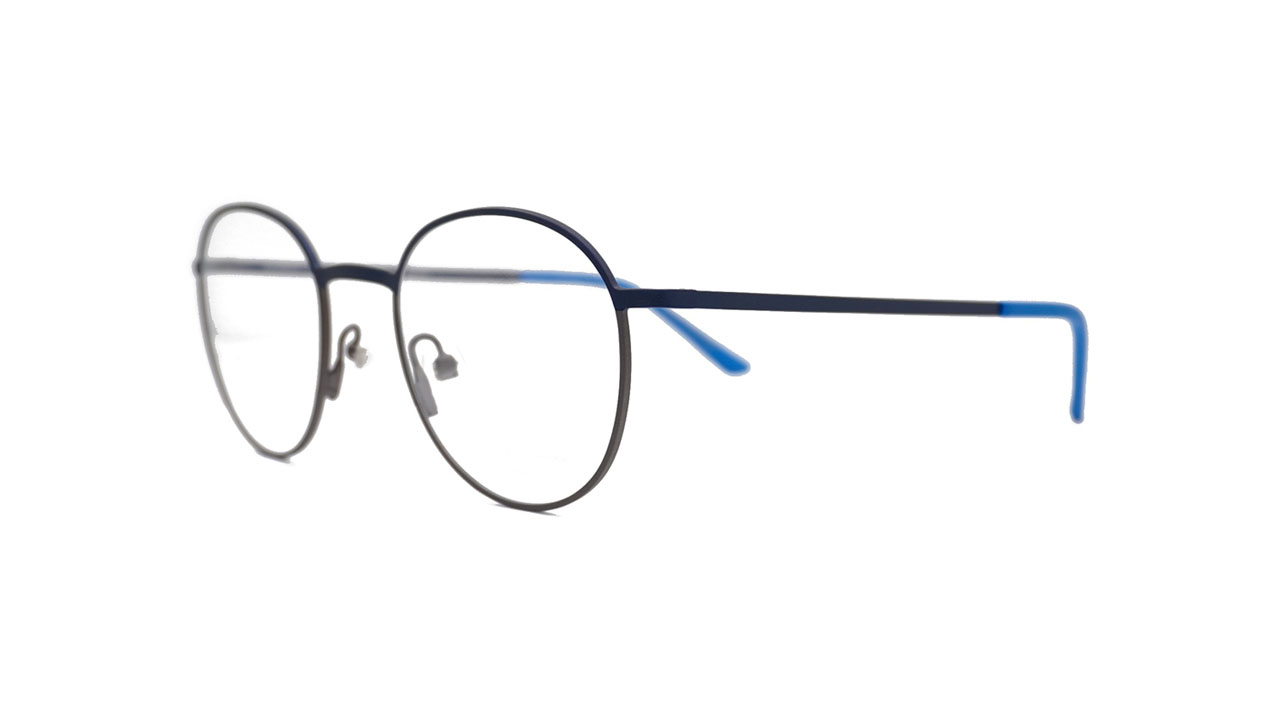 Paire de lunettes de vue Prodesign 1438 couleur marine - Côté à angle - Doyle