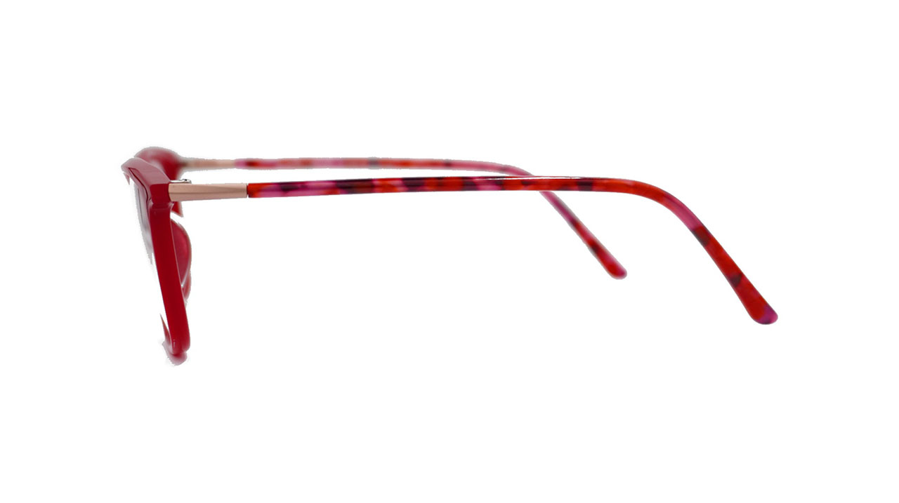 Paire de lunettes de vue Prodesign 3646 couleur rouge - Côté droit - Doyle