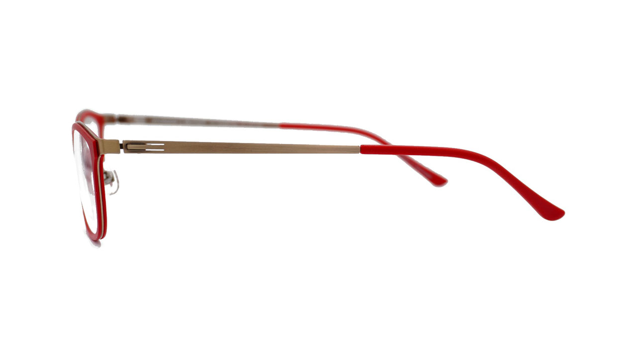 Paire de lunettes de vue Prodesign 3174 couleur rouge - Côté droit - Doyle