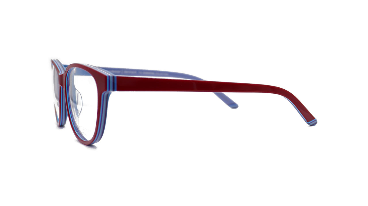 Paire de lunettes de vue Prodesign 3648 couleur rouge - Côté droit - Doyle
