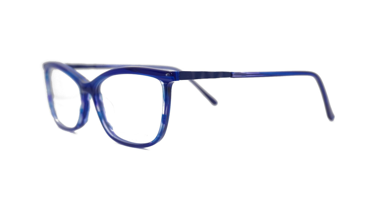 Paire de lunettes de vue Prodesign 3651 couleur bleu - Côté à angle - Doyle