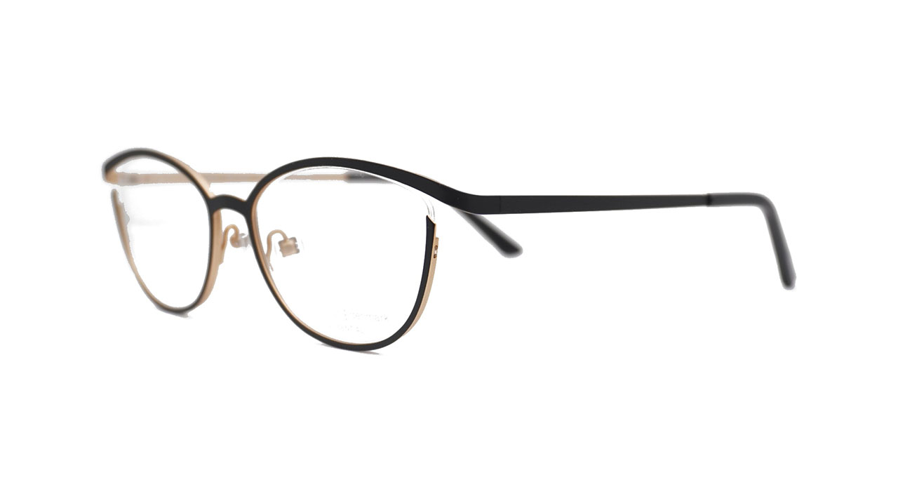 Paire de lunettes de vue Prodesign 3177 couleur noir - Côté à angle - Doyle