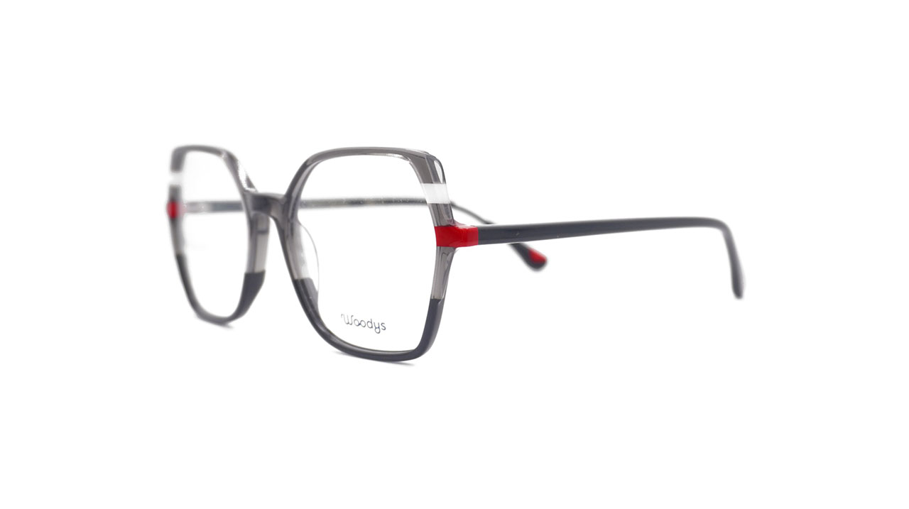 Paire de lunettes de vue Woodys Liria couleur noir - Côté à angle - Doyle