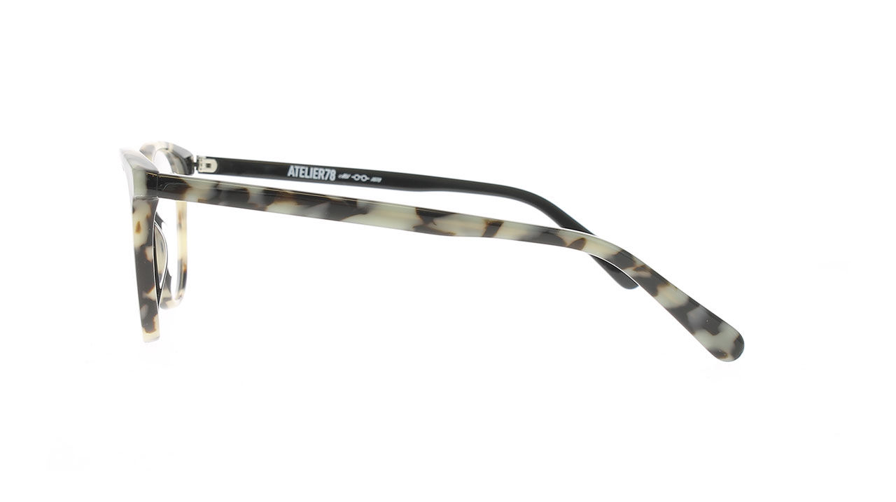 Paire de lunettes de vue Atelier78 Laurier couleur gris - Côté droit - Doyle
