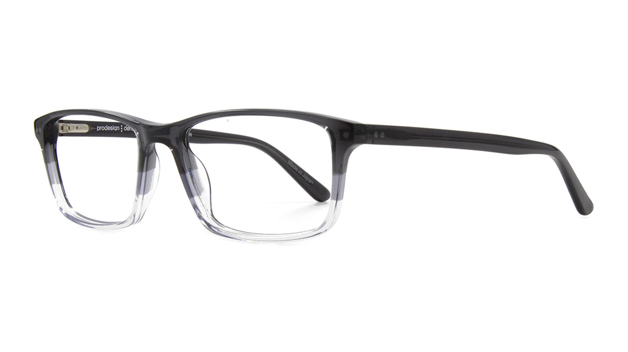 Paire de lunettes de vue Prodesign 1790 couleur gris - Côté à angle - Doyle