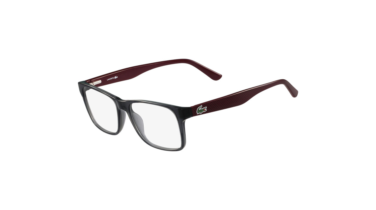 Paire de lunettes de vue Lacoste L2741 couleur gris - Côté à angle - Doyle