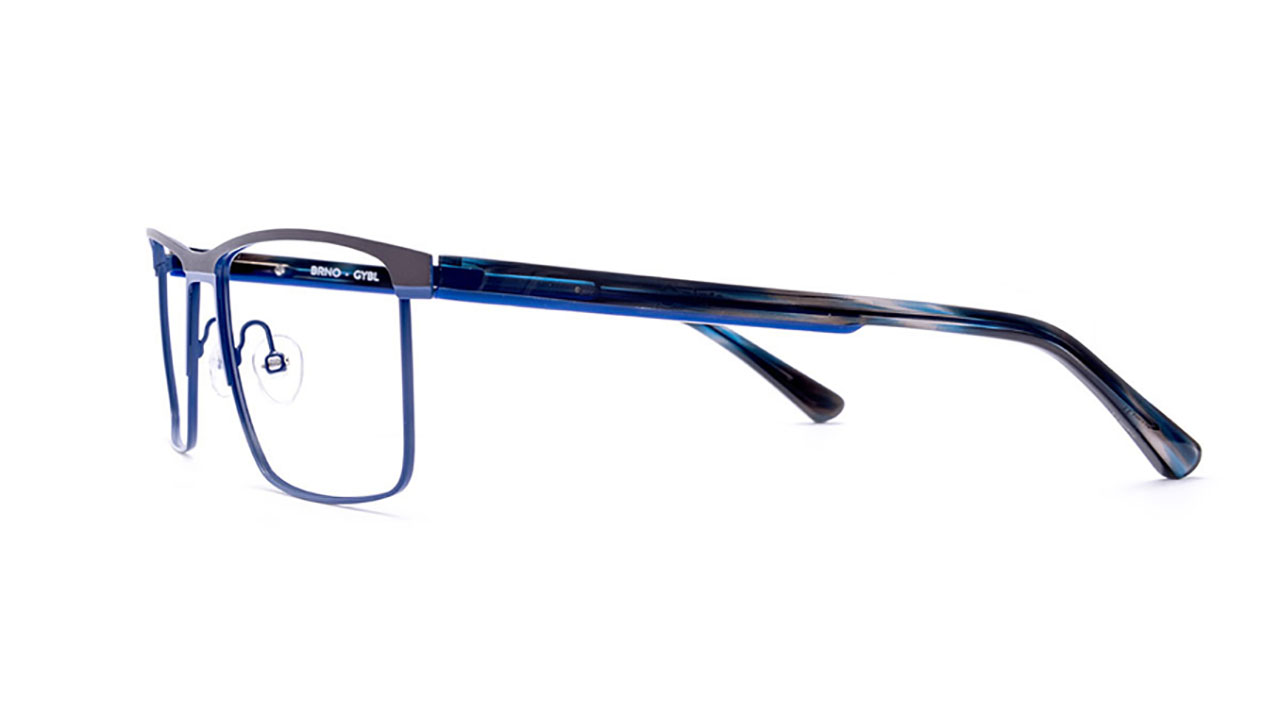 Paire de lunettes de vue Etnia-barcelona Brno couleur marine - Côté à angle - Doyle