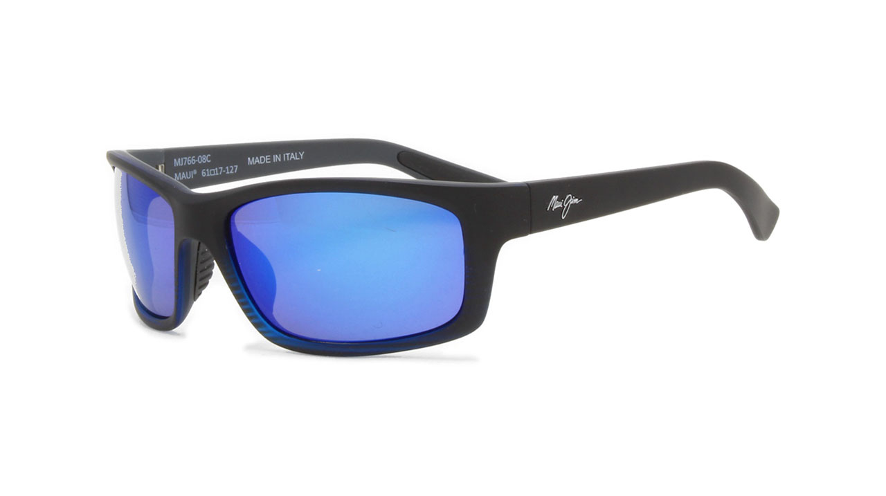 Paire de lunettes de soleil Maui-jim B766 couleur noir - Côté à angle - Doyle