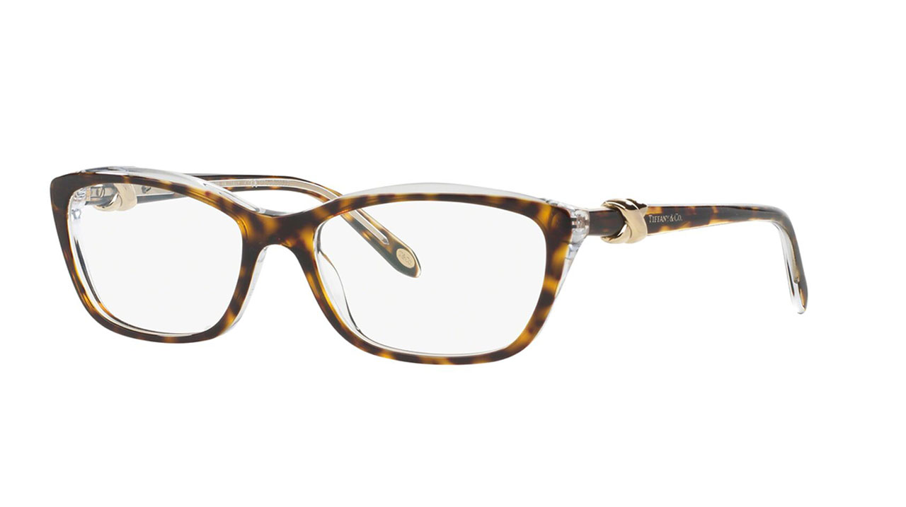 Paire de lunettes de vue Tiffany Tf2074 couleur brun - Côté à angle - Doyle
