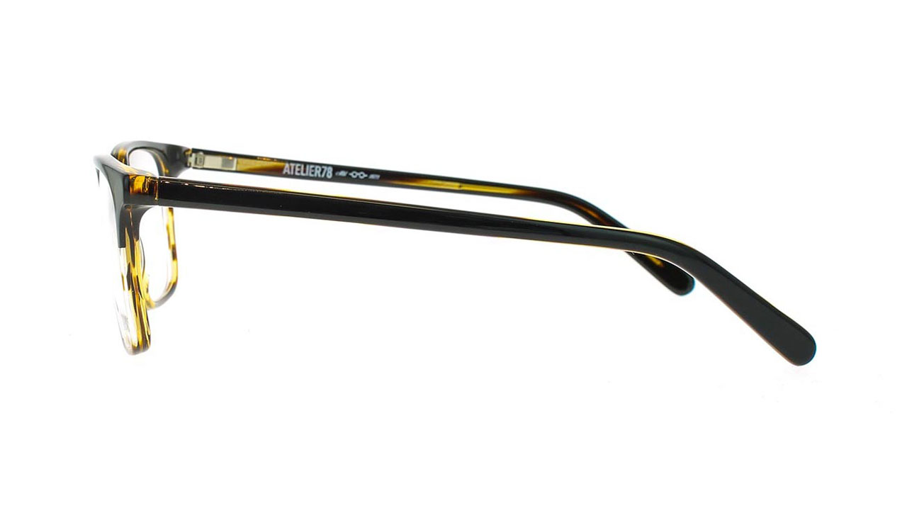 Paire de lunettes de vue Atelier78 Capri couleur noir - Côté droit - Doyle